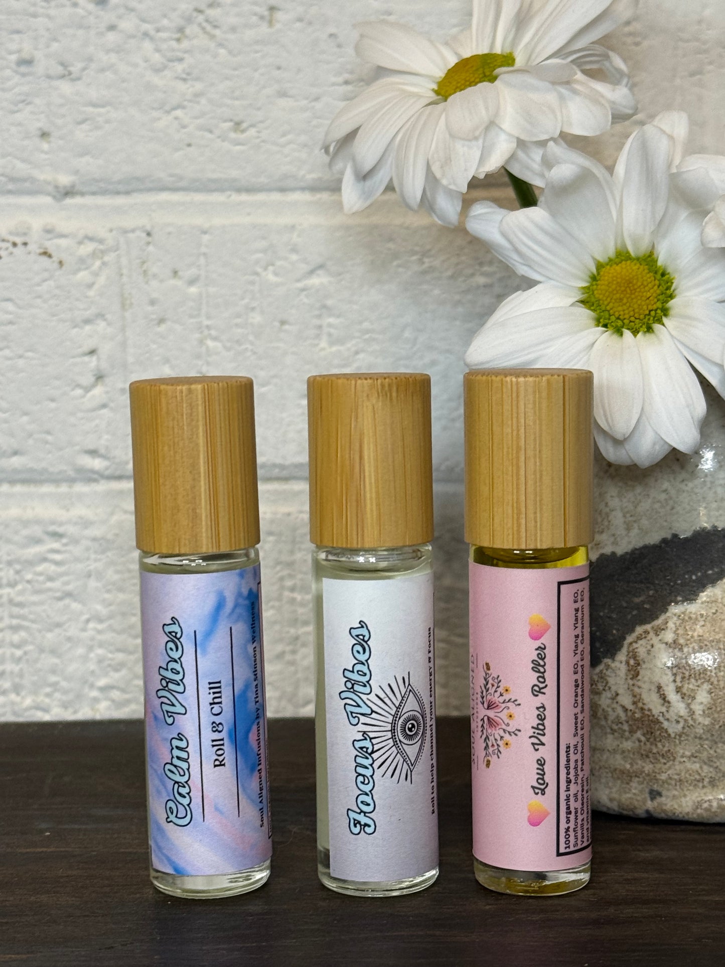 The Vibe Pack: Love, Calm & Focus Essential Oil Rollers